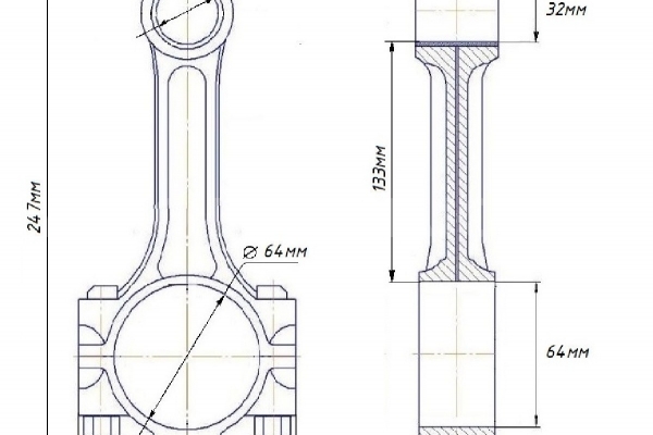 Шатун Toyota Dyna, Toyoace Шатун    13201-59145