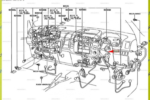 Электропроводка Toyota Dyna, Toyoace S05D Электропроводка S05D 2004  82219-37010