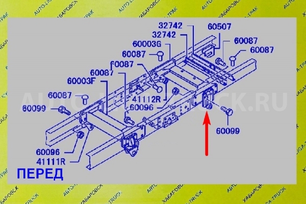 Кронштейн рессоры Mitsubishi Canter 4M51 Кронштейн рессоры 4M51 2003  MK382523