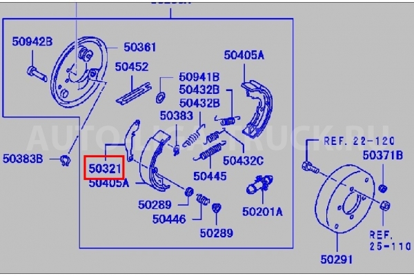 Рычаг механизма ручника Mitsubishi Canter Рычаг механизма ручника    MC894262