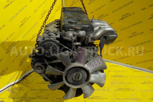 4D33  -  Двигатель Mitsubishi canter 175 ДВИГАТЕЛЬ 4D33 2001 24 