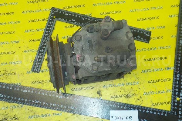 Компрессор рефки Isuzu Elf 4JG2 Компрессор рефки 4JG2 1995  E074-018