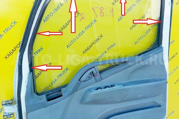 Уплотнитель стекла Mitsubishi Canter Стекло двери 2001 MK403144 Уплотнитель стекла Mitsubishi Canter Стекло двери 2001 MK403144